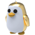 An Adopt Me Golden Penguin