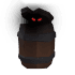 An Adopt Me Halloween Evil Barrel Backpack