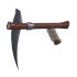 An Adopt Me Halloween Wooden Scythe Grappling Hook
