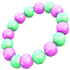 An Adopt Me Purple & Green Beads
