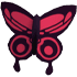 An Adopt Me Red Butterfly
