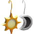 An Adopt Me Sun & Moon Earrings