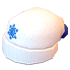 An Adopt Me White Winter Hat