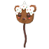 An Adopt Me Gingerbread Bear Balloon