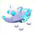 An Adopt Me Ice Wolf