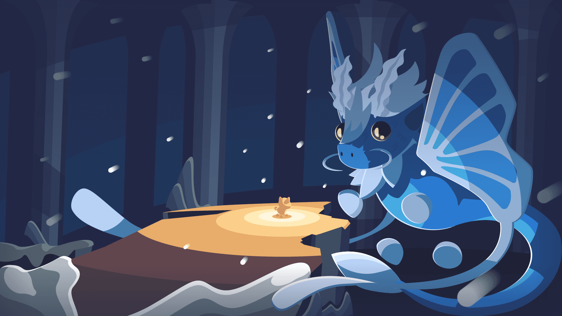 A Ice Moth Dragon Wallpaper wallpaper
