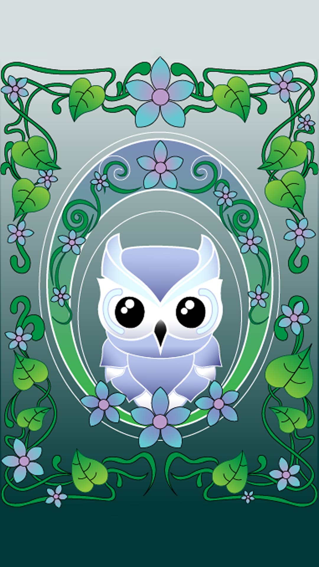 A Owl Garden Wallpaper wallpaper