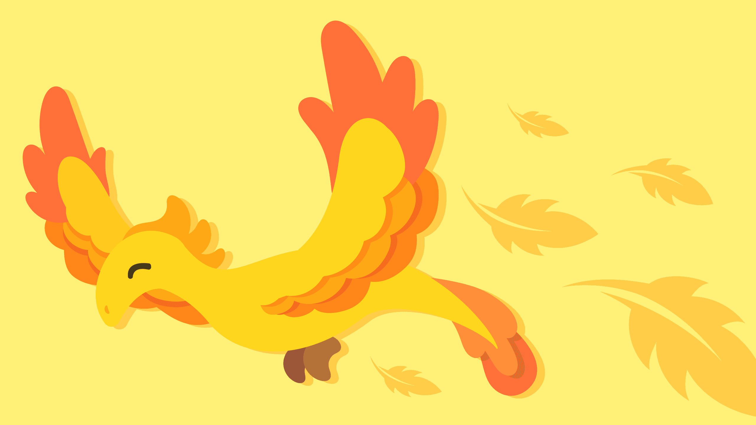 A Yellow Phoenix Wallpaper wallpaper