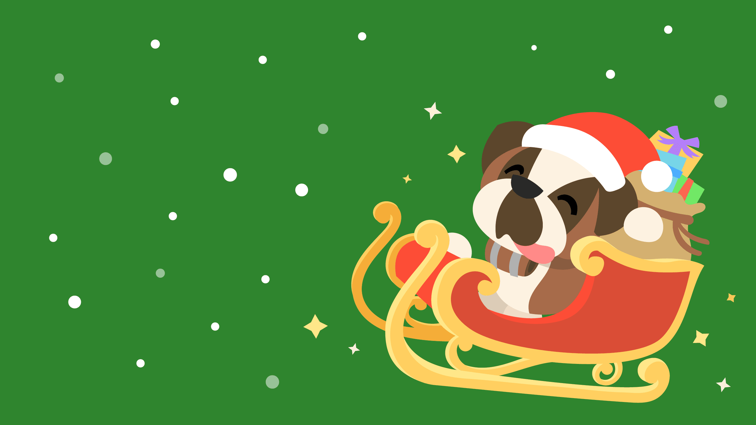 A St. Berarnd in a Sleigh Wallpaper wallpaper