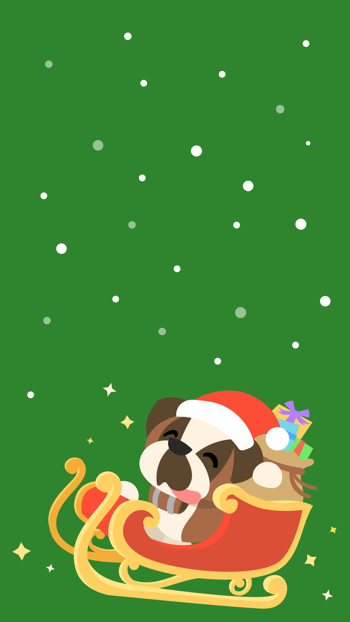 A St. Berarnd in a Sleigh Wallpaper wallpaper