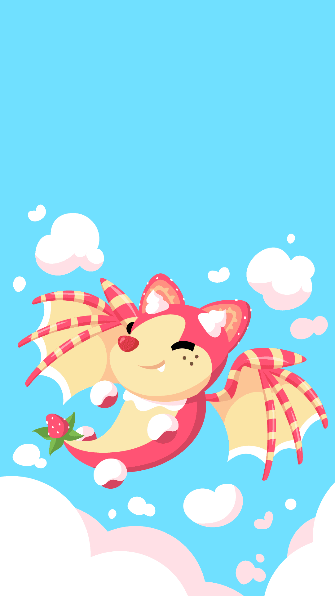 A Strawberry Shortcake Bat Dragon Wallpaper wallpaper